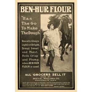  1902 Ad Royal Milling Co. Ben Hur Flour Horses Greek 