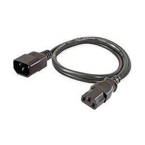  IEC Power Cable 250V, C13 C14, 1.5Ft, Single
