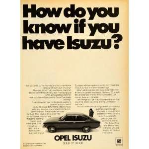 com 1976 Ad GM General Motors Opel Isuzu Automobile Vintage Buick Car 