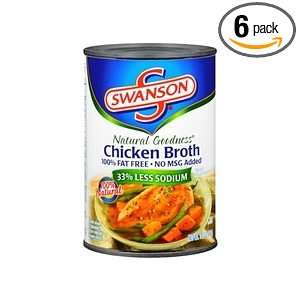 Pack Swanson Natural Goodness Chicken Broth 14.5 oz Cans  