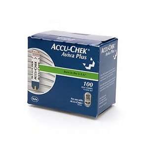  Accu Chek Aviva PLUS Glucose Test Strips   100ct Health 