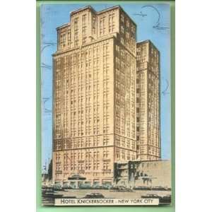   Postcard Vintage The Knikerbocker Hotel New York City 
