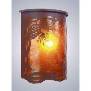  Steel Partners Willapa Sconce   Pinecone   Wet Location 