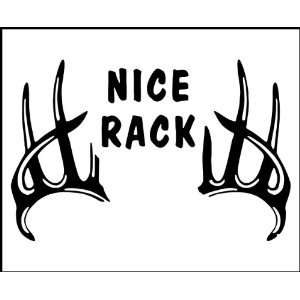  Decal   Hunting / Outdoors   Nice Rack   Truck, iPad, Gun or Bow Case