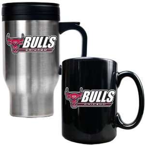  Chicago Bulls Travel Mug & Ceramic Mug set Sports 