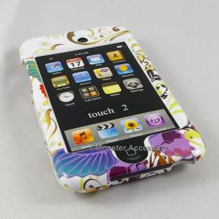 White Butterfly Hard Case Cover Apple iPod Touch 2G 3G  