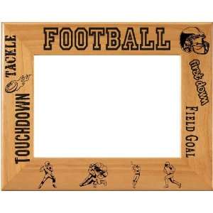 Football Picture Frame   Laser Engraved   Great Football Team or Coach 