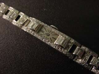 Antique Platinum & Diamond Blancpain Dress Wrist Watch  