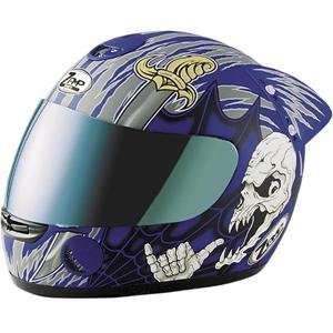  Zamp RZ 10 Hang Loose Helmet   X Large/Blue Automotive