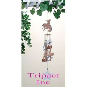  33 Inch Jewel Home Décor Metal Wind Chimes   Bronco