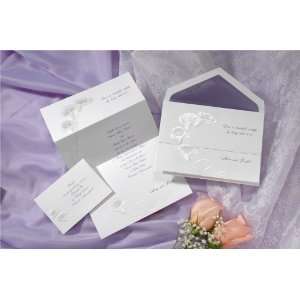   Calla Lilies Tri Fold Wedding Invitations
