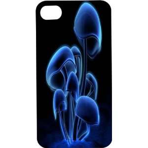 Clear Hard Plastic Case Custom Designed Glowing Mushrooms iPhone Case 