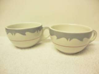 Vintage Sterling China Restaurant Ware Merlin Airbrush Coffee Cups 
