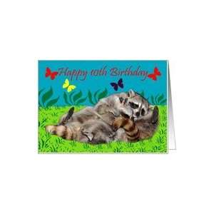  10th Birthday, Raccoons playing Card Toys & Games