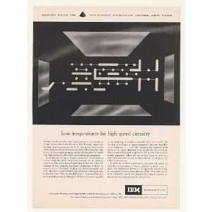  1958 IBM Research Super Conductor Circuitry Print Ad 