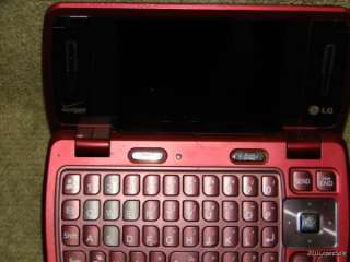 LG enV 3 VX9200   Maroon Red Cellular Phone No Contract Used + Leather 