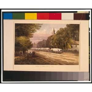  Drawing A view in Williamsburg, Va.McIlvaine.