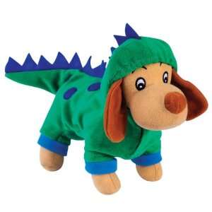   Hounds Dog Toy with Squeaker, Dogzilla Dinosaur