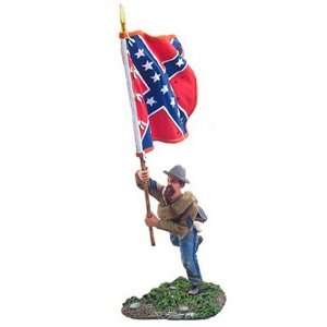  Confederate Infantry Flagbearer Charging #1 Everything 
