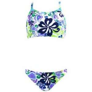    Groovy Floral Butterfly Back Work Out Bikini