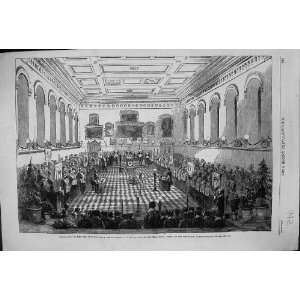  1860 INSTALLATION DUKE NEWCASTLE MECHANICS HALL NOTTINGHAM 