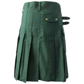 New Green Utility Kilt For The Active Man Size 30 54  