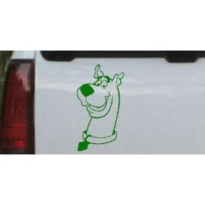 Scooby Doo Cartoons Car Window Wall Laptop Decal Sticker    Dark_Green 