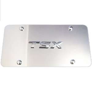 Acura TSX Logo Mirrored Finish Stainless Steel Front License Plate
