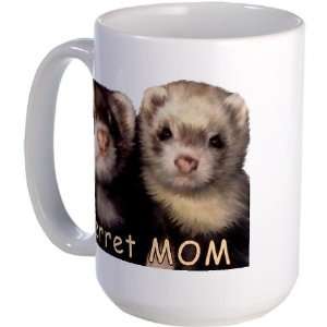  Ferret MOM Pets Large Mug by  