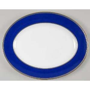 Wedgwood Renaissance Gold Oval Serving Platter, Fine China Dinnerware