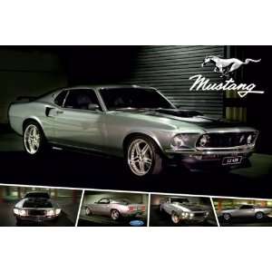  Ford Mustang   Poster (Cobra Jet 428) (Size 36 x 24 
