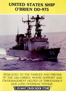 USS OBRIEN DD 975 WESTPAC CRUISE BOOK 1988  