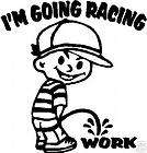 COWBOY PEEING WORK GOING CUTTING HORSES DECAL  