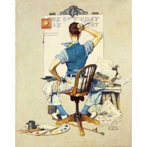  Norman Rockwell 23W by 30H  Blank Canvas CANVAS Edge 