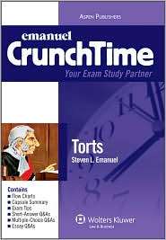 Crunchtime Torts, (0735570566), Steven L. Emanuel, Textbooks   Barnes 