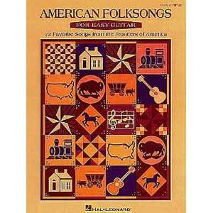  American Folksongs for Easy Guitar   Songbook Musical 