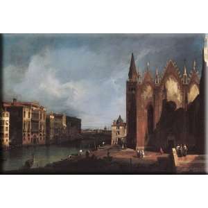   della Carit 30x21 Streched Canvas Art by Canaletto
