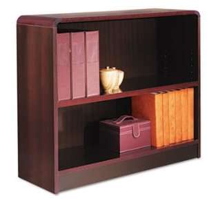  Radius Corner Bookcase Wood Veneer 2 Shelf 35 3/8W X 11 3 