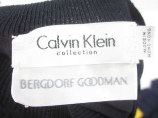 CALVIN KLEIN Blk Embellished Cardigan Sweater Set Sz L  