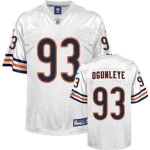  Adewale Ogunleye Jersey Reebok White Replica #93 Chicago 