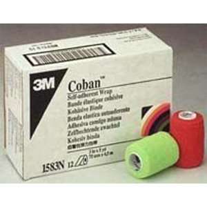 Coban Self Adherent Wrap 3 x5 Yd Neon Colors Bx/12 (Catalog Category 