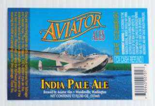 Vintage 1990s AVIATOR Ale Beer Labels  