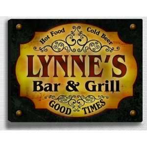  Lynnes Bar & Grill 14 x 11 Collectible Stretched 