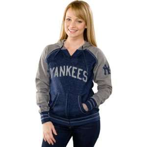  New York Yankees Womens Wicked Slider Navy Full Zip 