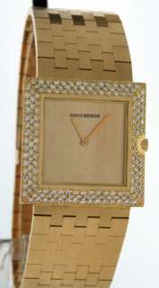 Boucheron Diamond 18k Yellow Gold Ladies Watch  