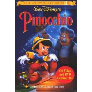  Pinocchio (1940) 27 x 40 Movie Poster Style C