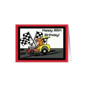  Drag Racing 85th Birthday Card Card Toys & Games