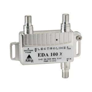    Electroline EDA100 Low Noise CATV MINI Amplifier +15dB Electronics