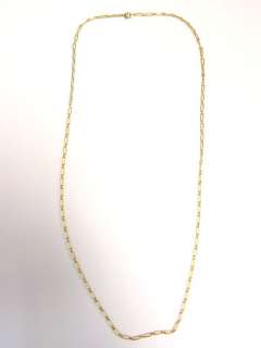 Vintage Antique 1960s Cartier 18K Yellow Gold Chain Necklace Jewelry 
