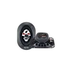 Boss Car Audio Phantom Skull 4x6 2way Speakers Iluminated 